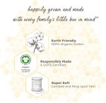 Burt's Bees Baby Bibs, Lap-Shoulder Drool Cloths, 100% Organic Cotton with Absorbent Terry Towel Backing - Image 3